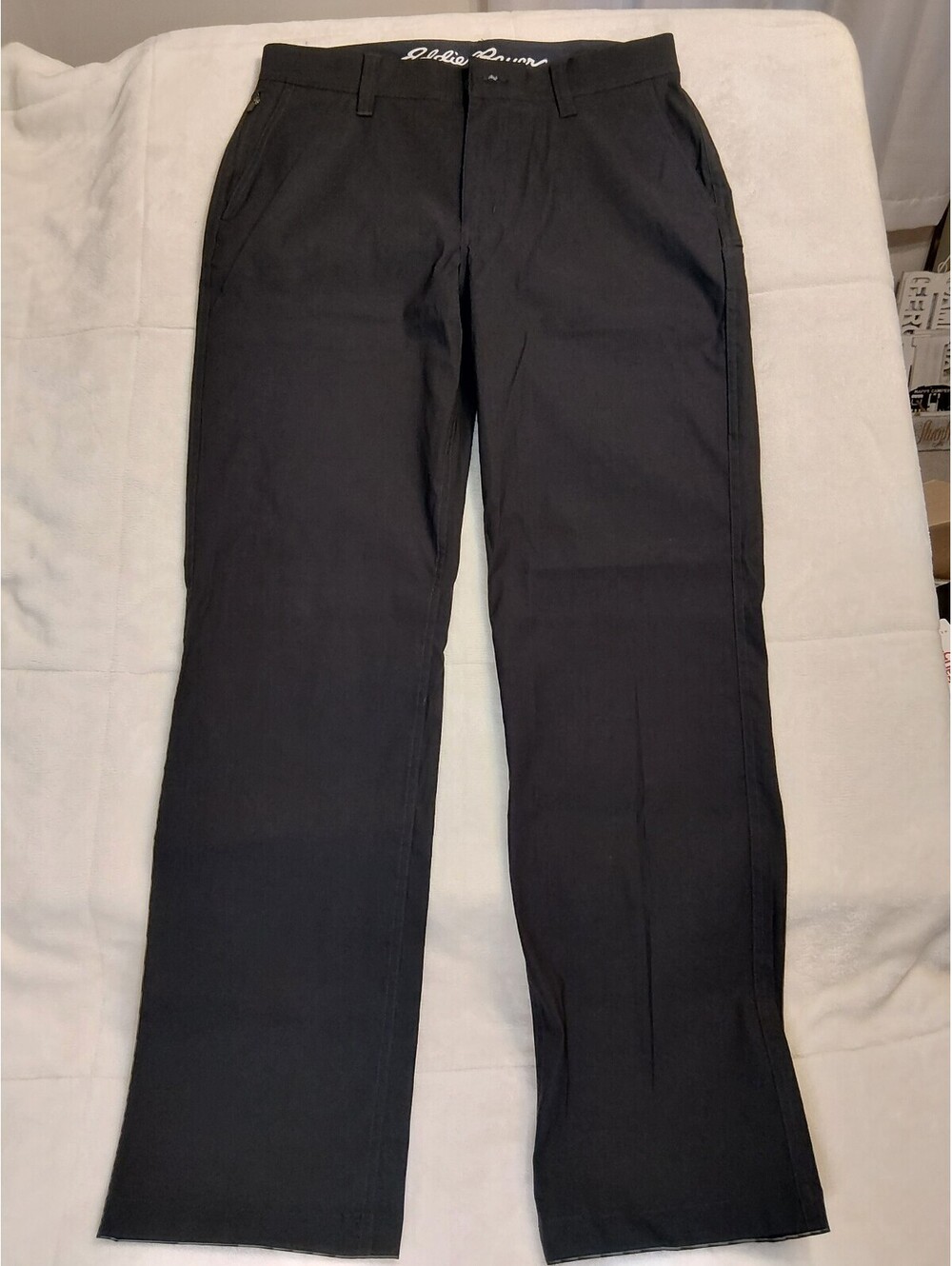 Eddie Bauer Men's Black Dress Pants Size 32x32. 0026